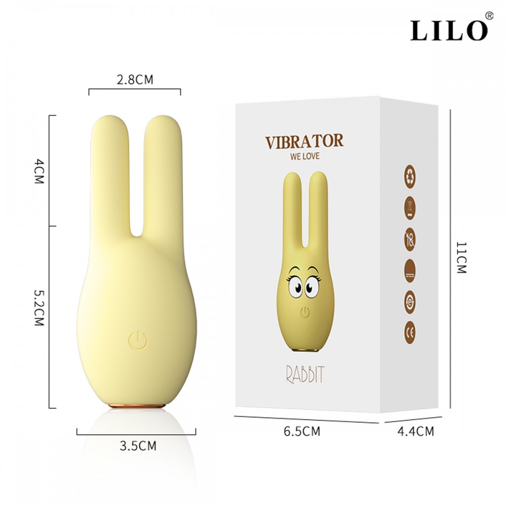 MINI VIBRADOR EM FORMATO DE COELHO - MV087A