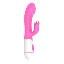 VIBRADOR COM ESTIMULADOR DE CLITÓRIS COM PENETRAÇÃO COM 10 MODOS DE VIBRAÇÃO - PG088