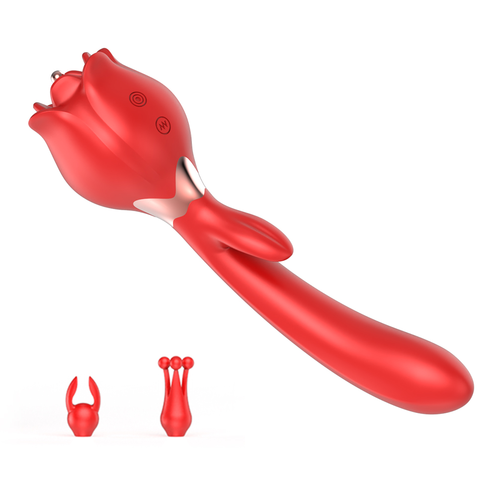 VIBRADOR DOIS EM UM ESTIMULA O PONTO G, COM FUNÇÃO ROTATIVA E O CLITÓRIS COM PONTA VIBRATÓRIA IMPORTAÇÃO - PG138