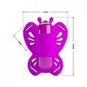 ESTIMULADOR CLITORIANO EM FORMATO DE BORBOLETA E CÁPSULA COM 10 VIBRAÇÕES - CT003A
