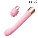 VIBRADOR PONTO G COM 10 MODOS DE VIBRAÇÃO E ANEL ESTIMULADOR - LILO VB149