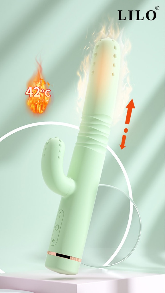 VIBRADOR PONTO G EM FORMATO DE CACTO COM 10 MODOS DE VIBRAÇÃO E 7 MODOS VAI E VEM - LILO PG113