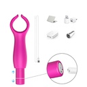 VIBRADOR PENIANO COM ESTIMULADOR CLITORIANO E 9 MODOS DE VIBRAÇÃO - S-HANDE 6222