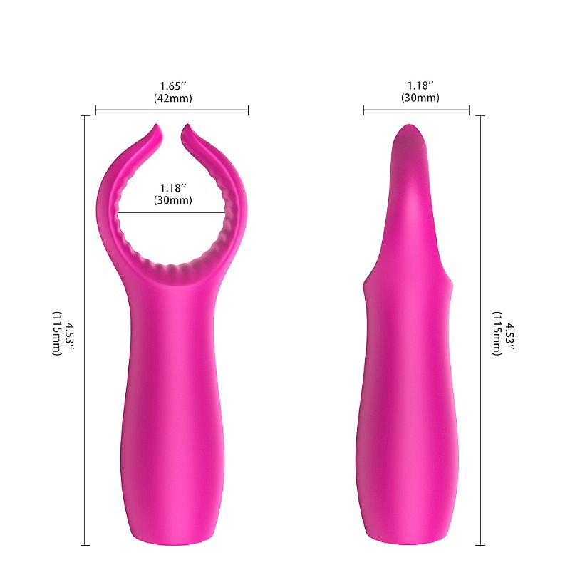 VIBRADOR PENIANO COM ESTIMULADOR CLITORIANO E 9 MODOS DE VIBRAÇÃO - S-HANDE 6222