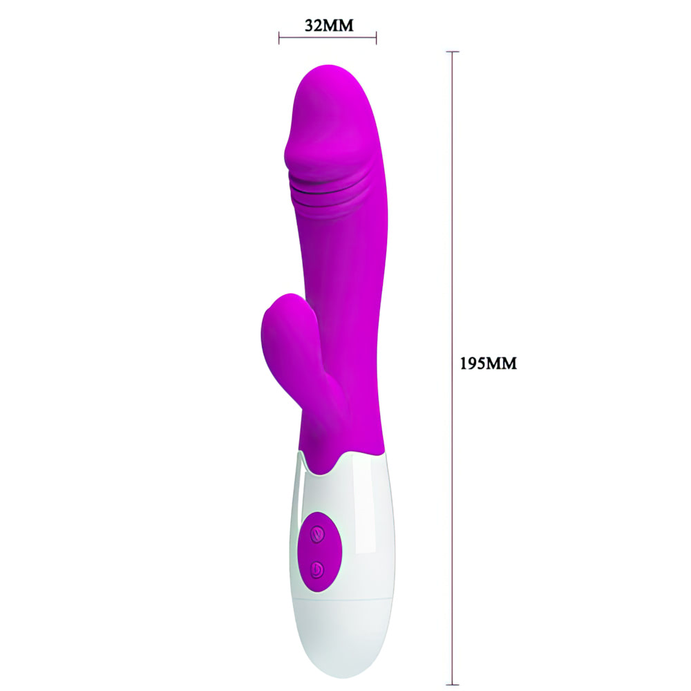 VIBRATOR ESTIMULADOR CLITORIANO COM GLANDE E 10 MODOS DE VIBRAÇÃO - IMPORTAÇÃO 180308