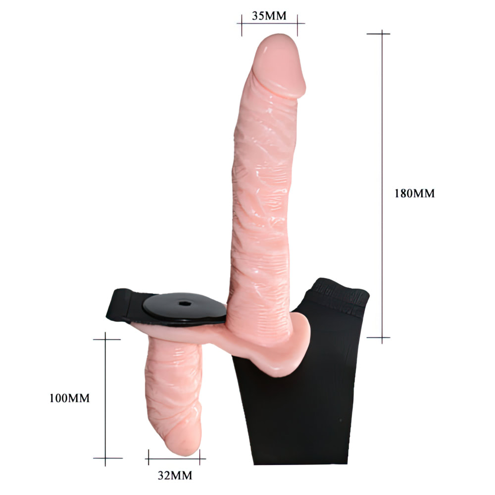 CINTA PENIANA COM PLUG VAGINAL E VIBRADOR DE MULTIVELOCIDADE - IMPORTAÇÃO CT018