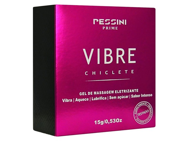 VIBRE GEL DE MASSAGEM ELETRIZANTE CHICLETE - PESSINI