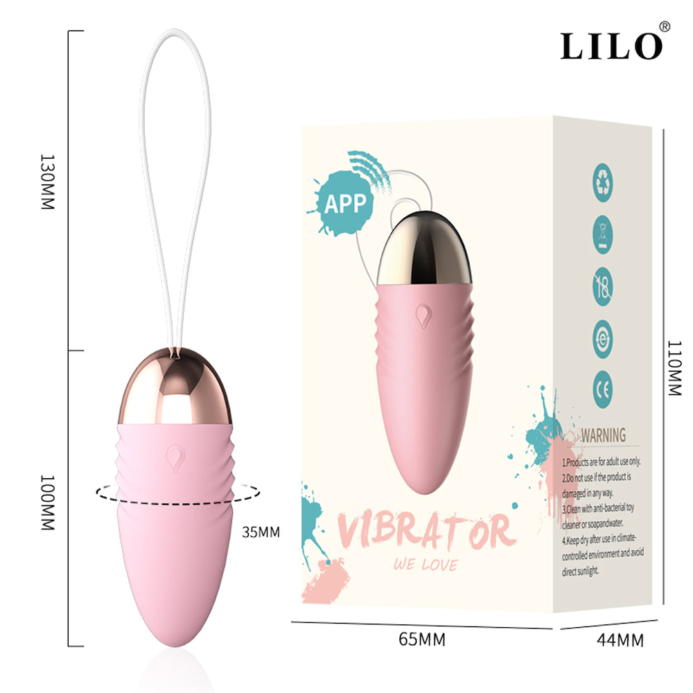 BULLET VIBRADOR CONTROLADO VIA APP 10 MODOS DE VIBRAÇÃO - LILO BW037A