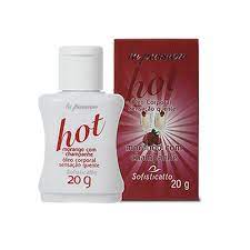 HOT MORANGO ÓLEO CORPORAL SENSAÇÃO QUENTE 20ML - SOFISTICATTO