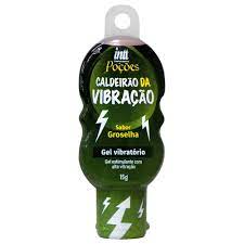 CALDEIRÃO DA VIBRAÇÃO GROSELHA GEL VIBRATÓRIO 15G - INTT