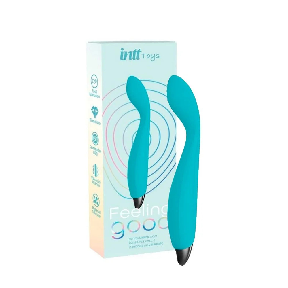 FEELING GOOD VIBRADOR FLEXÍVEL COM 10 MODOS DE VIBRAÇÃO - INTT