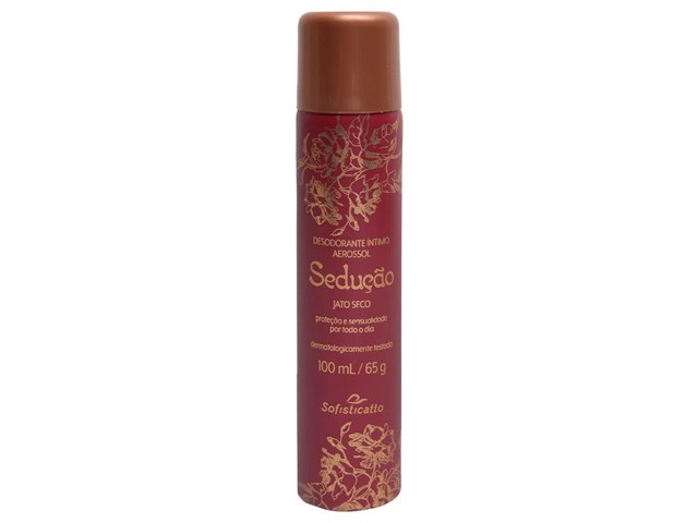 SEDUÇÃO DESODORANTE ÍNTIMO FEMININO AEROSSOL 100ML - SOFISTICATTO