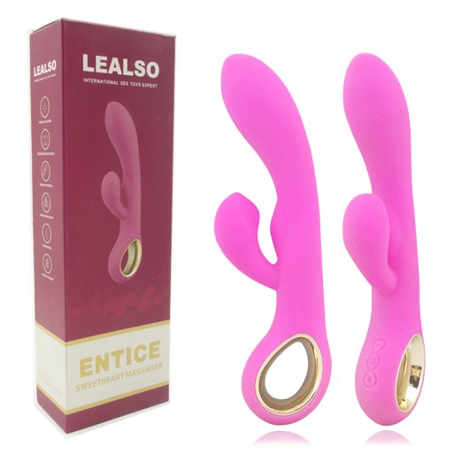 VIBRADOR RECARREGÁVEL E ESTIMULADOR PONTO G - LEALSO MIYA LY002