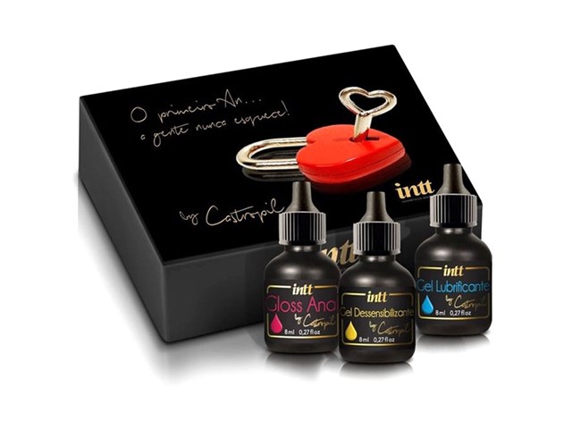 KIT MEU PRIMEIRO ANAL CASTROPIL 1 GLOSS 1 FACILITADOR 1 LUBRIFICANTE 8ML - INTT