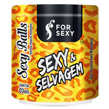 SEXY BALLS SEXY E SELVAGEM 3 UNIDADES - FORSEXY