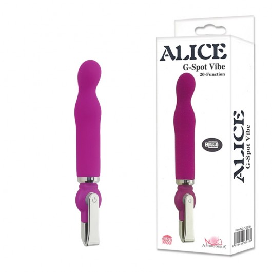 VIBRADOR PONTO G COM 20 MODOS DE VIBRAÇÃO - ALICE VB041