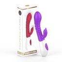 VIBRADOR COM ESTIMULADOR DE CLITÓRIS E PONTO G COM 12 MODOS DE VIBRAÇÃO - PG092