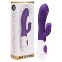 VIBRADOR COM ESTIMULADOR DE CLITÓRIS E PONTO G COM 10 MODOS DE VIBRAÇÃO - PG088