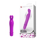 MINI VIBRADOR COM ORELHAS DE COELHO E 10 MODOS DE VIBRAÇÃO - MV014B