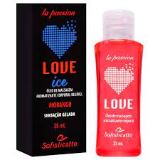 LOVE ICE MORANGO GEL COMESTÍVEL SENSAÇÃO GELADA 35ML - SOFISTICATTO