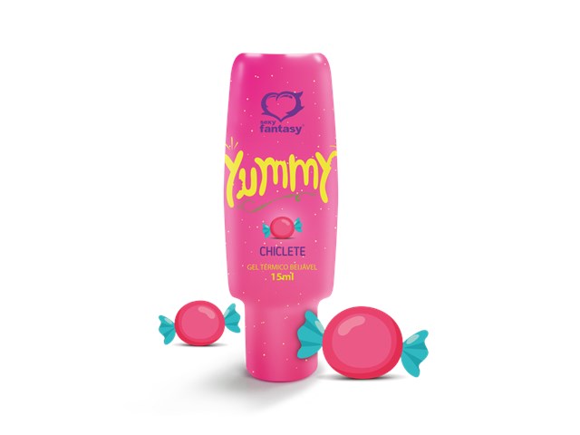 YUMMY CHICLETE GEL COMESTÍVEL 15ML - SEXY FANTASY