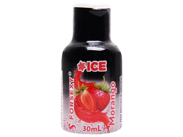 MORANGO ICE GEL COMESTÍVEL 30ML - FORSEXY