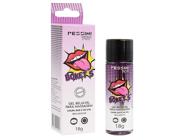 BOKET'S GEL BEIJÁVEL SENSAÇÃO HOT 18G - PESSINI