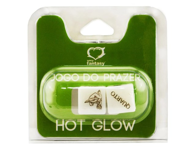 DADO JOGO DO PRAZER HOT GLOW 2 UNIDADES - SEXY FANTASY