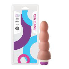 PLUG ANAL ESCALONADO BEGE COM VIBRO 19,8 X 5 SOULSEX - SSP004V