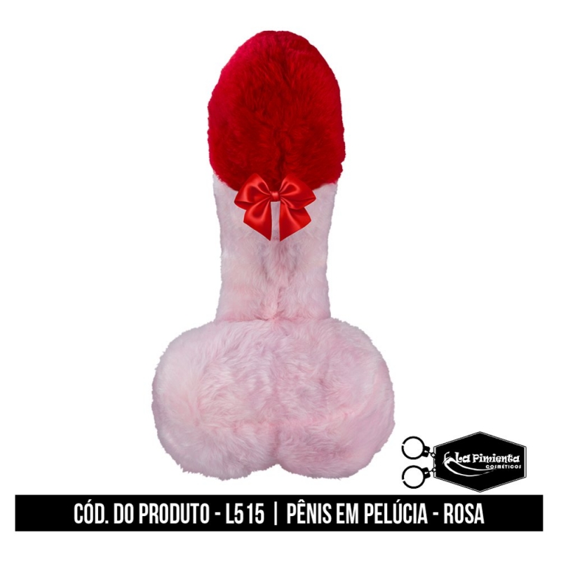 PÊNIS EM PELÚCIA ROSA - LA PIMIENTA L515