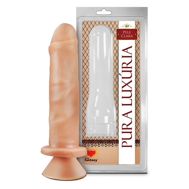 PRÓTESE REALÍSTICA SEM VIBRO COM VENTOSA BEGE 17,4X4,1CM - SEXY FANTASY PV003