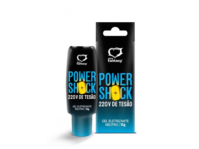 POWER SHOCK 220V DE TESÃO GEL ELETRIZANTE NEUTRO 15G - SEXY FANTASY