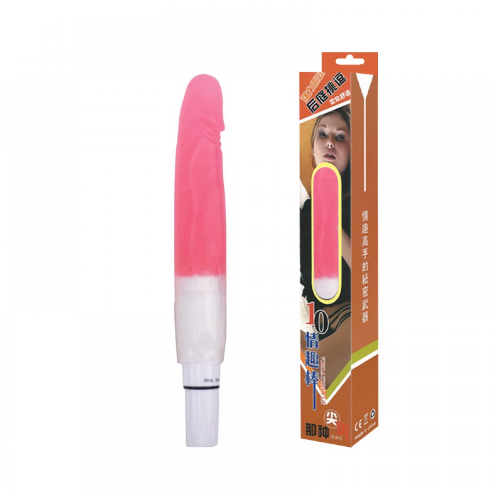 VIBRADOR BASTÃO FORMATO DE PÊNIS COM VIBRADOR REMOVÍVEL - VB032