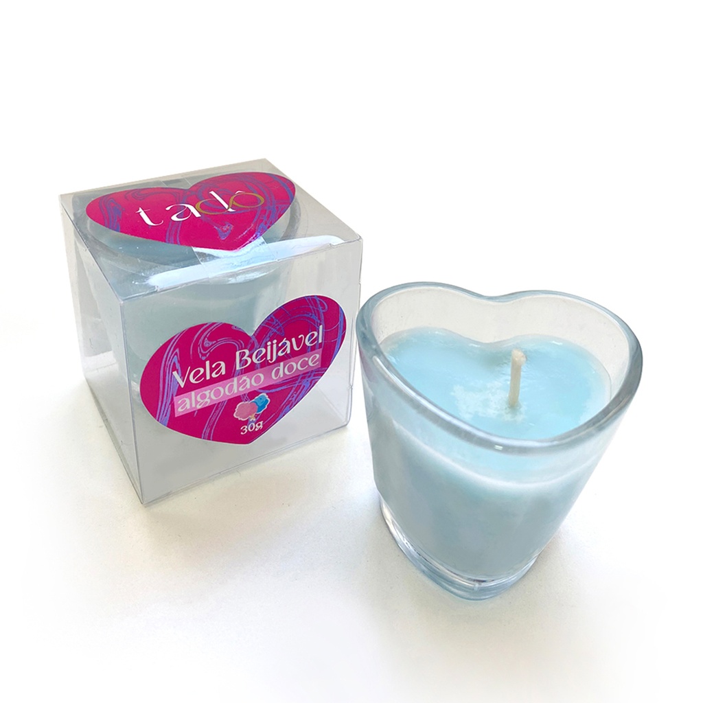 VELA AROMÁTICA BEIJÁVEL PARA MASSAGEM ALGODÃO DOCE TADÔ 30G - FLOTTER