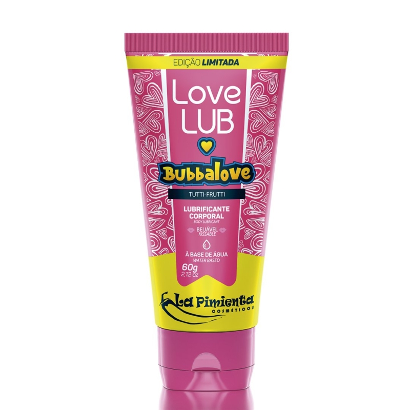 LOVE LUB BUBBALOVE TUTTI-FRUTTI LUBRIFICANTE BEIJÁVEL 60G - LA PIMIENTA