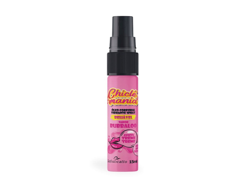 CHICLÉ MANIA SPRAY VIBRANTE SABOR BUBBALOO 15ML - SOFISTICATTO