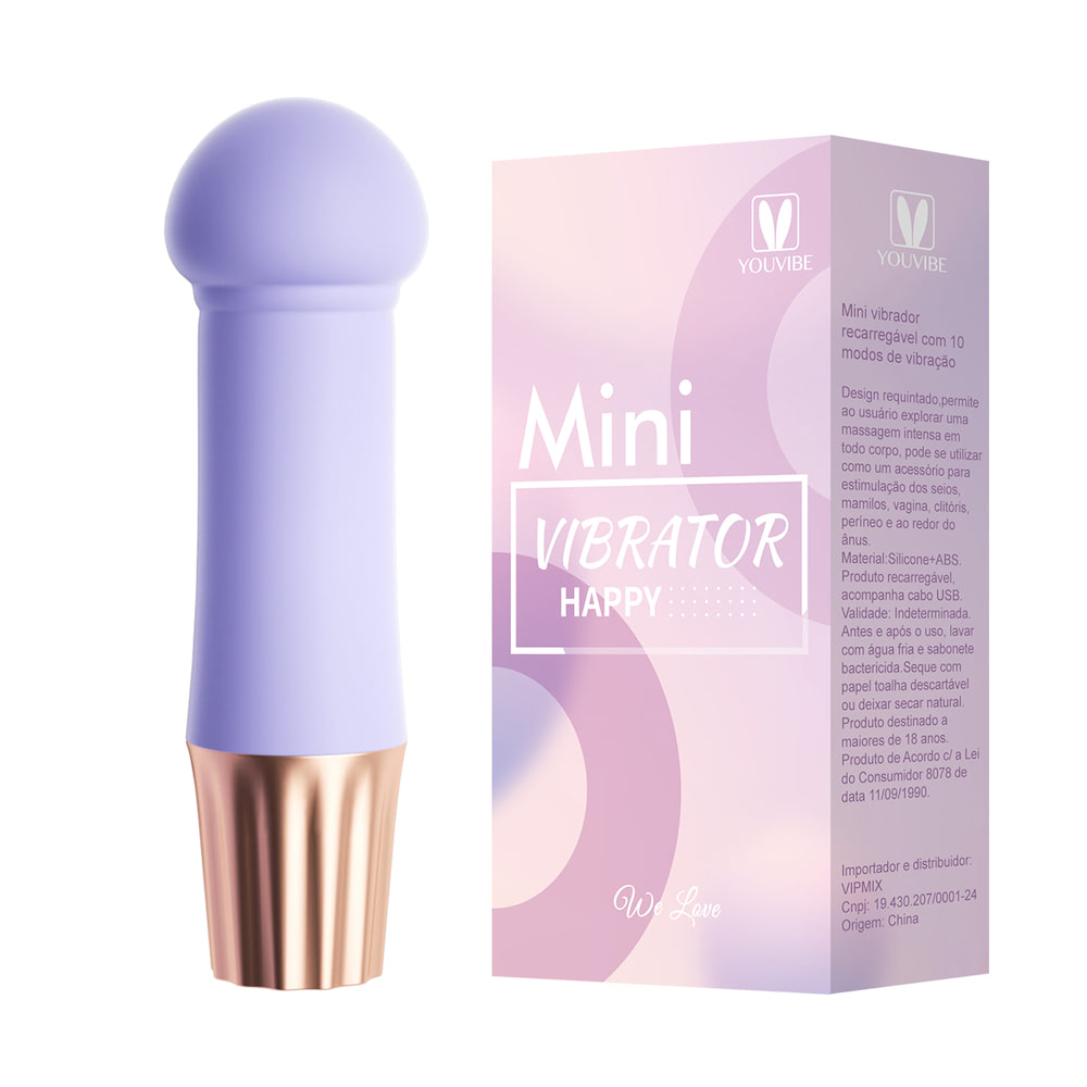 MINI VIBRADOR RECARREGÁVEL COM 10 MODOS DE VIBRAÇÃO - YOUVIBE MV094E