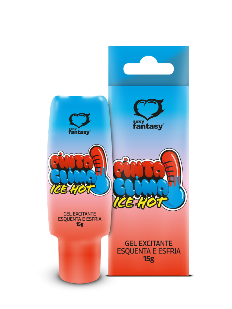 PINTA CLIMA EXCITANTE EM GEL ICE E HOT 15G - SEXY FANTASY