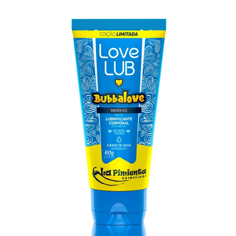 LOVE LUB BUBBALOVE MENTA ICE LUBRIFICANTE BEIJÁVEL 60G - LA PIMIENTA