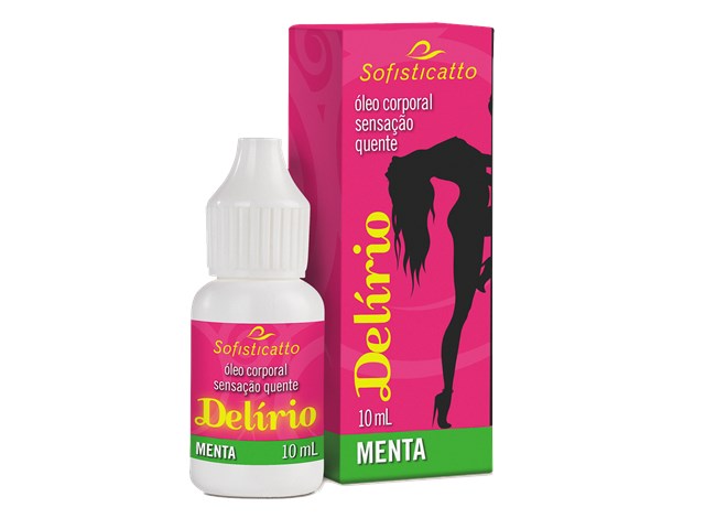 DELÍRIO MENTA ÓLEO CORPORAL SENSAÇÃO QUENTE 10ML - SOFISTICATTO