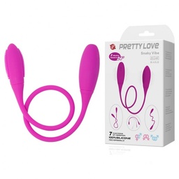 [000322] VIBRADOR DUPLO FLEXÍVEL COM 7 MODOS DE VIBRAÇÃO - ES001 VR134