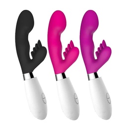[000357] VIBRADOR COM ESTIMULADOR CLITORIANO E PONTO G E 10 MODOS DE VIBRAÇÃO - IMPORTAÇÃO 5371
