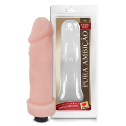 [000587] PRÓTESE EM CYBERSKIN COM VIBRO INTERNO MULTIVELOCIDADE 20X5CM - SEXY FANTASY 102