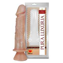 [000656] PRÓTESE REALÍSTICA SEM VIBRO COM VENTOSA BEGE 18X4,4CM - SEXY FANTASY PV005