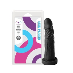 [000852] PRÓTESE REALÍSTICA MACIÇA PRETO 16,5 X 3,5 CM - SOULSEX SS010P