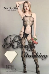 [000858] BODYSTOCKING MACACÃO SENSUAL ARRASTÃO - 7505