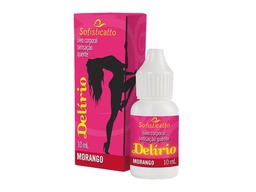 [000098] DELÍRIO MORANGO ÓLEO CORPORAL SENSAÇÃO QUENTE 10ML - SOFISTICATTO